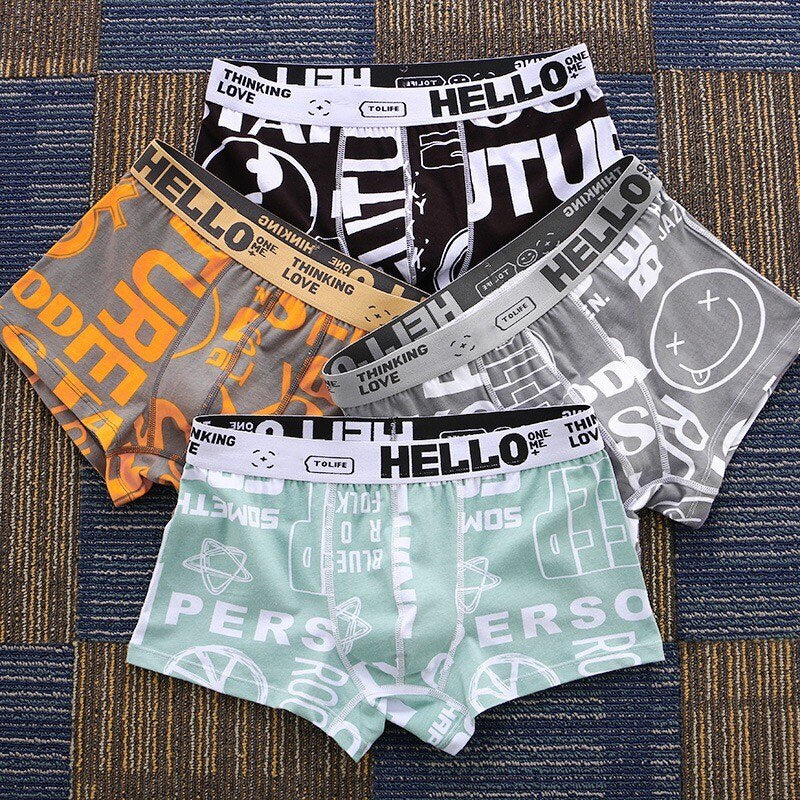 HELLO™ Print - Men's Underwear (4 Pack)