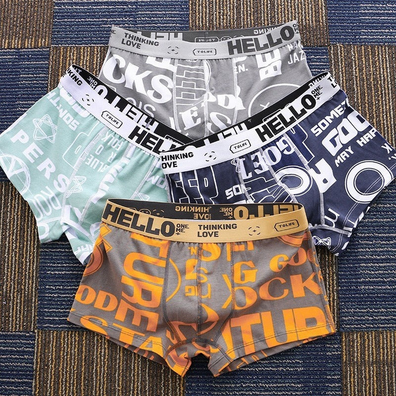 HELLO™ Print - Men's Underwear (4 Pack)