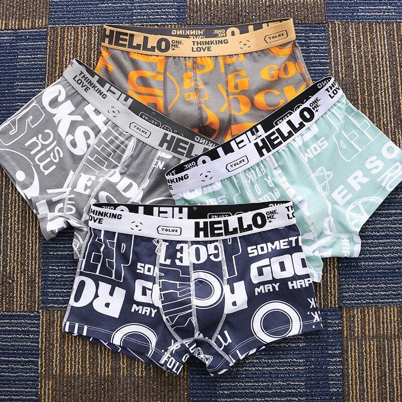 HELLO™ Print - Men's Underwear (4 Pack)